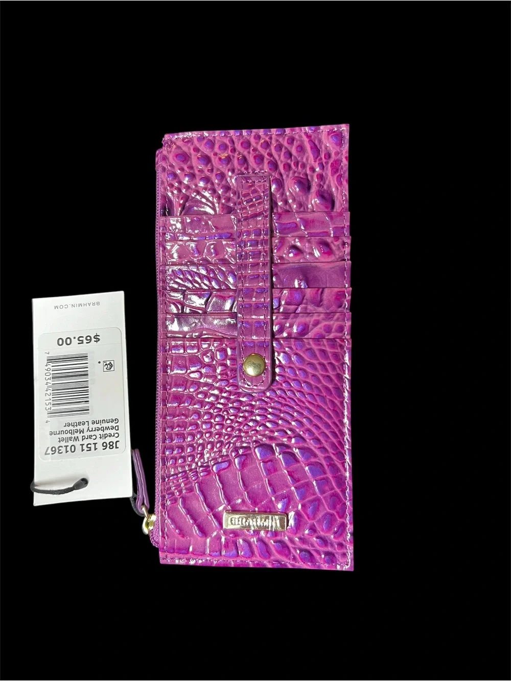 Brahmin: Marley Crossbody Purse and Credit Card Wallet in a Ultraviolet Purple